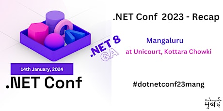 .NET Conf 23 - Recap Mangaluru primary image