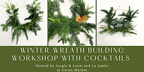 Winter Wreath Building with Cocktails primary image