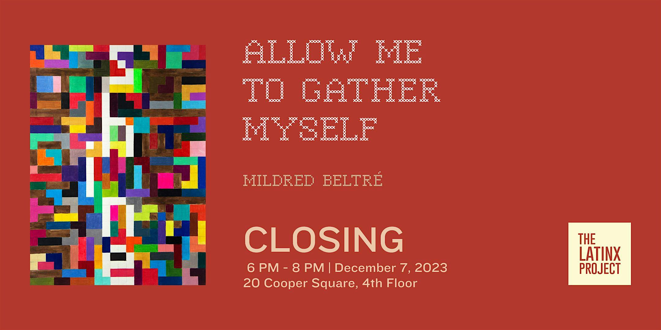 Exhibition Closing: Allow Me to Gather Myself
