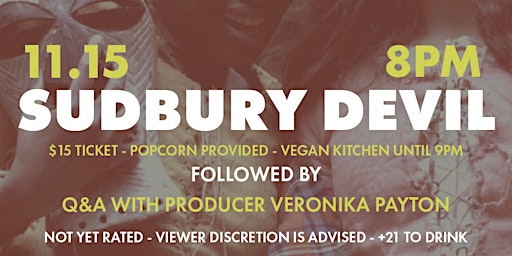Sudbury Devil Film Screening primary image