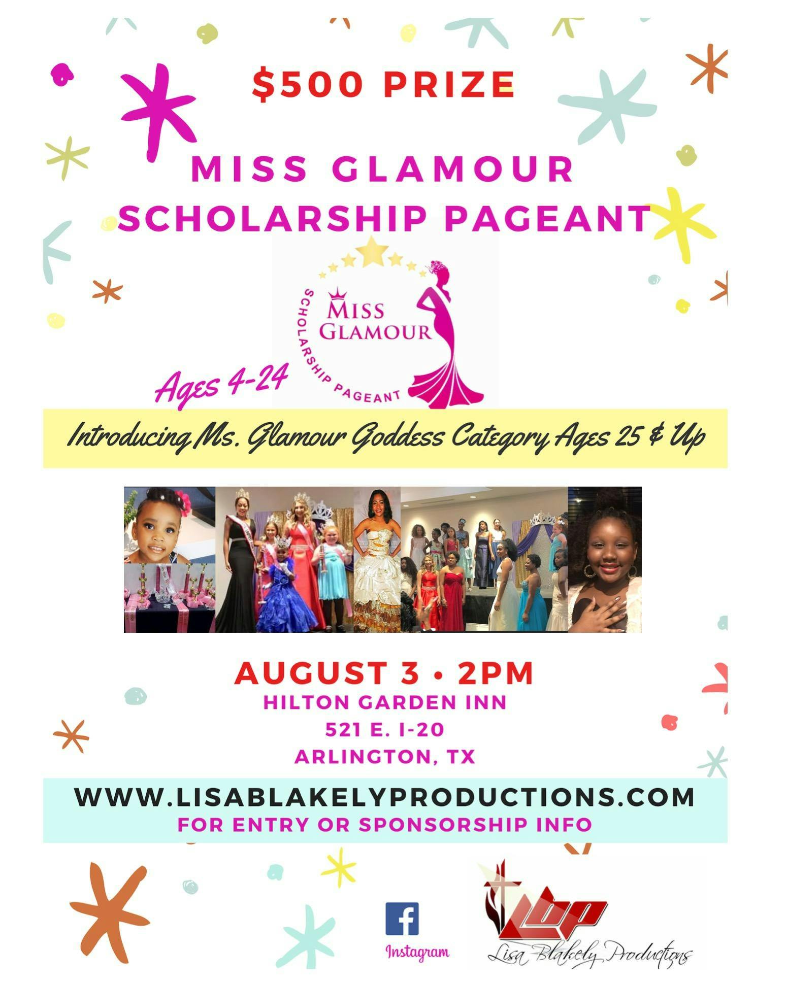 Miss Glamour Scholarship Pageant 3 Aug 2019