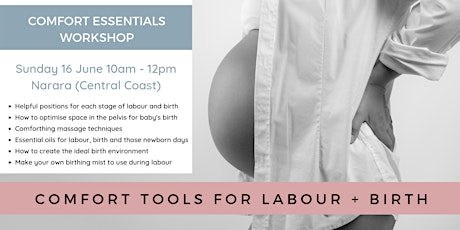 Comfort Essentials Workshop - Comfort Tools + Essential Oils for Labour & Birth primary image