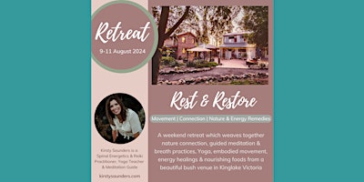 Primaire afbeelding van Rest & Restore Weekend Retreat- Yoga, Connection & Nature Remedies