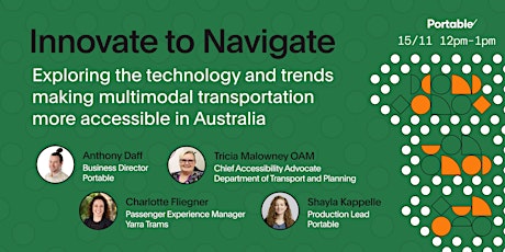 Primaire afbeelding van Innovate to Navigate: Making transport more accessible in Australia