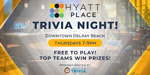 Imagem principal de Trivia @ Hyatt Place Delray Beach | Heart of Downtown