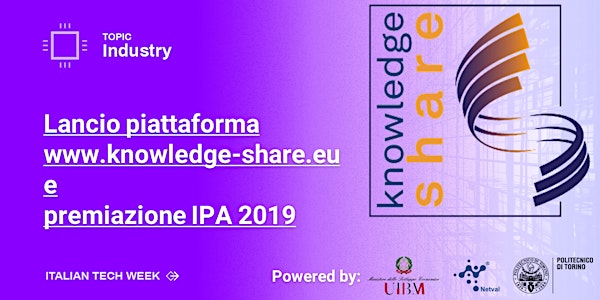 Italian Tech Week | Presentazione Knowledge-Share e premiazione IPA 2019