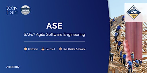 Hauptbild für SAFe Agile Software Engineering (ASE) Training 26-28 Nov 2024 / Live-Online