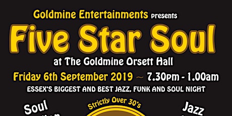 5 Star Soul at The Goldmine Orsett Hall - Greg Edwards primary image