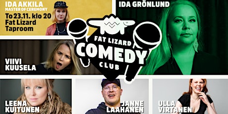 Fat Lizard Comedy Club Marraskuu primary image