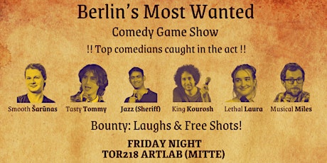 Imagem principal do evento Stand-up comedy game show in an Art Gallery #FridayNight #Mitte