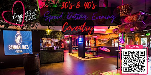 Imagem principal de 30's & 40's Speed Dating Evening in Coventry