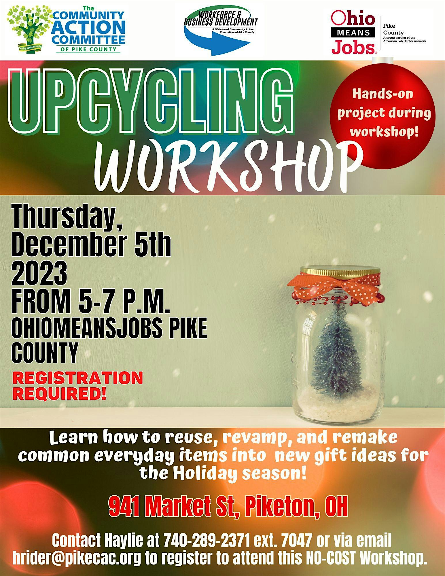 Holiday Upcycling Workshop