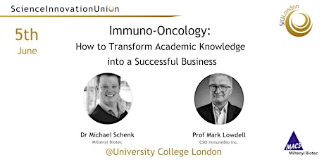 Immuno-Oncology:How to Transform Academic Knowledge to Successful Business primary image