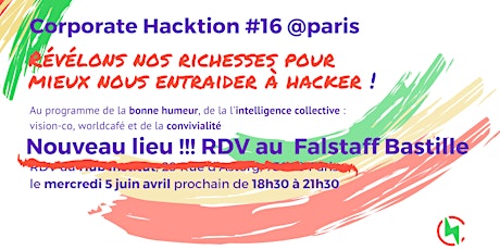 Image principale de Corporate Hacktion #16 @paris : révélons nos richesses ! 
