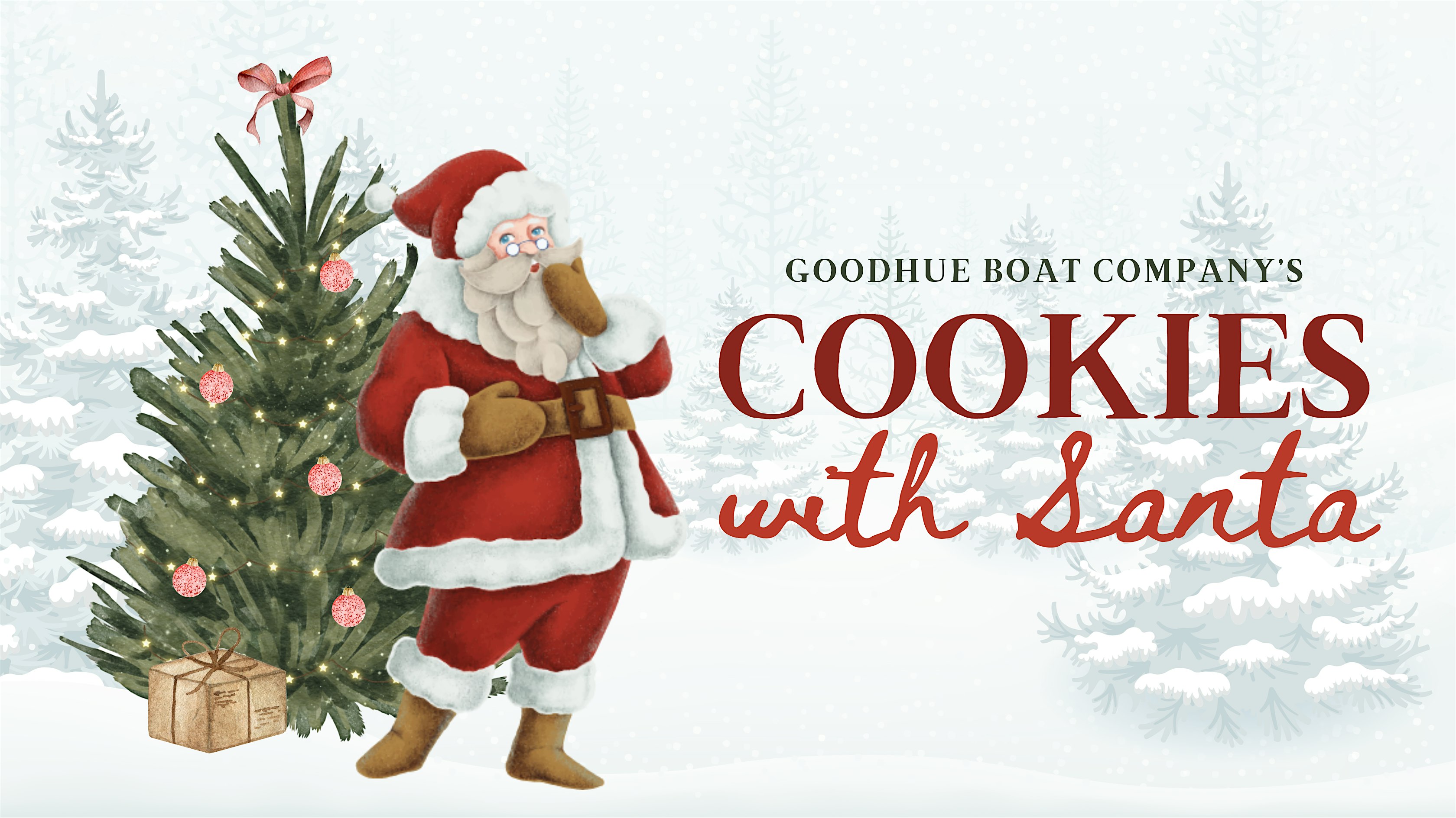 Cookies with Santa at Goodhue Boat Company