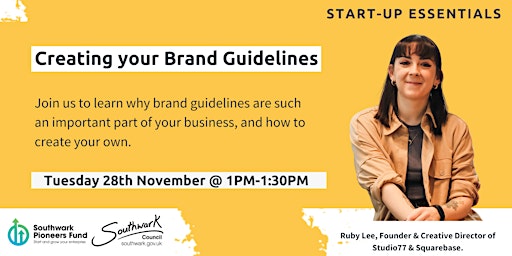 Start-up Essentials: Creating your Brand Guidelines primary image