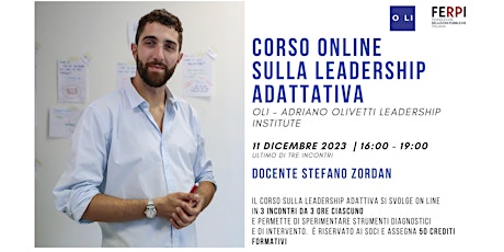 LEADERSHIP ADATTIVA – Adriano Olivetti Leadership Institute | terza parte primary image