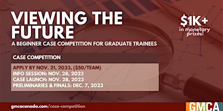 GMCA | Case Competition: Viewing the Future primary image