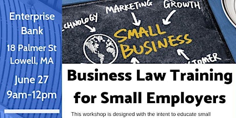 Lowell - Business Law Training for Small Employers primary image