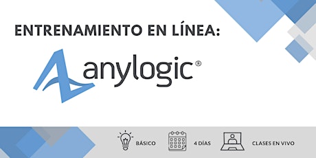 Imagem principal do evento Entrenamiento en línea: AnyLogic - 06 a 09 de Mayo de 2024