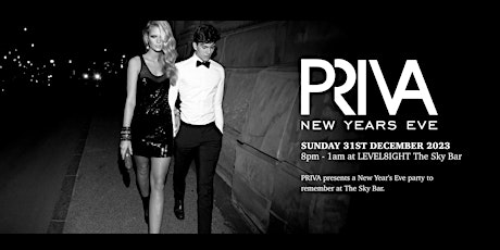 PRIVA New Year's Eve Soirée at Sky Bar, Hilton Hotel, Bournemouth primary image