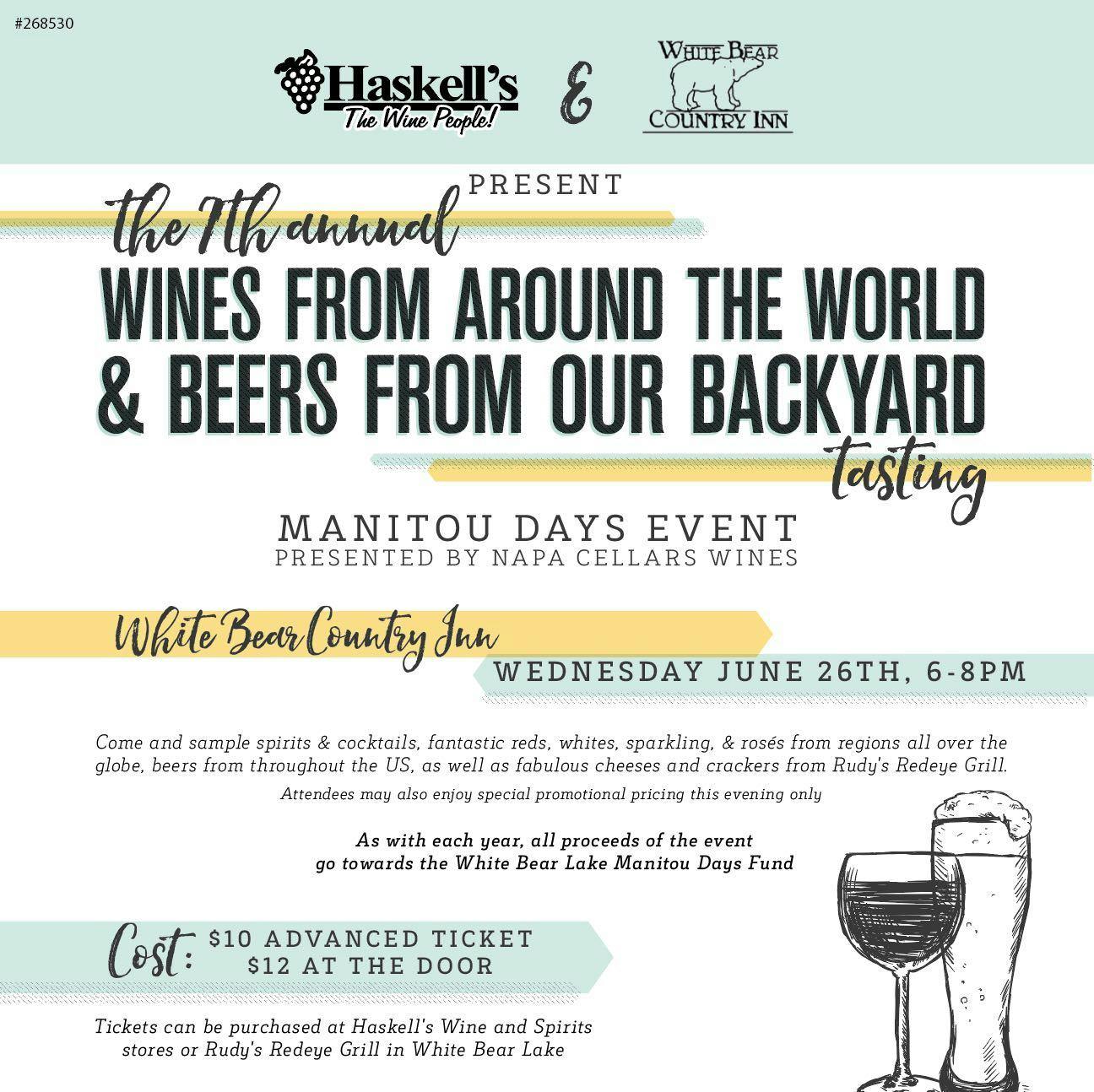 7th Annual Manitou Days Wine & Beer Tasting