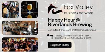 December 5: Happy Hour Networking Event @ Riverlands Brewing
