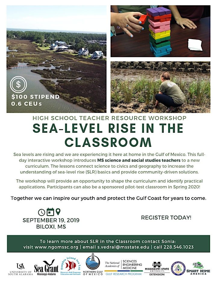 Sea-Level Rise in the Classroom: A Teacher Resource Workshop in Mississippi image