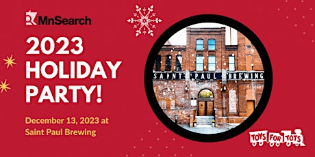 Imagen principal de MnSearch 2023 Holiday Party at Saint Paul Brewing