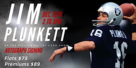 Imagem principal do evento Jim Plunkett meet and greet at The Silicon Valley Card Show