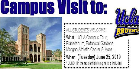 BGC x EAOP UCLA Summer Field Trip 2019 (FREE!) primary image