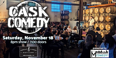 Cask Comedy at Great Lakes Distillery! primary image