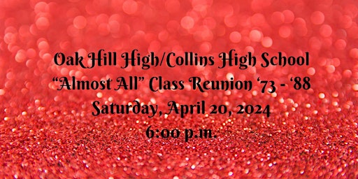 OHHS/CHS "Almost All" Class Reunion '73 - '88 primary image