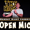 Logótipo de The Riot Comedy Open Mic