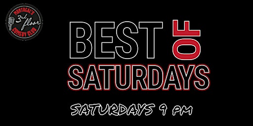 Imagem principal do evento Best of Saturdays Live Comedy Show | 9 PM | 3rd Floor Comedy Club
