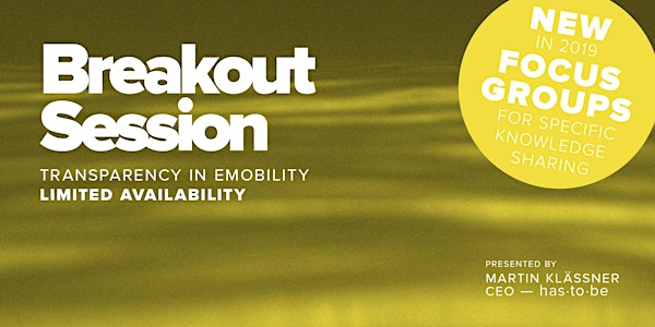 Breakout Session — Calibration Law in eMobility & Transparency Software powered by has·to·be