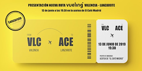 Imagen principal de Presentación nueva ruta de Vueling: Valencia - Lanzarote