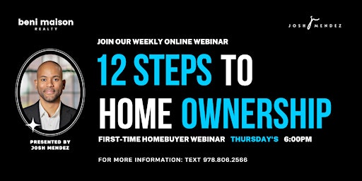 Hauptbild für 12 Steps to Homeownership: First-time Homebuyer Workshop