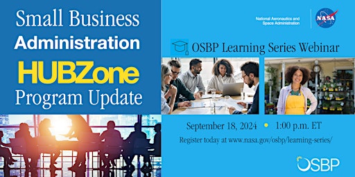 OSBP Learning Series: SBA HUBZone Program Update primary image