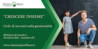 CRESCERE INSIEME. Ciclo di incontri-laboratori mensili sulla genitorialità primary image