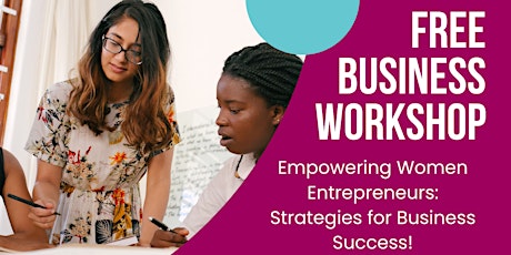 Imagen principal de Women Entreprenurs' Business Workshop