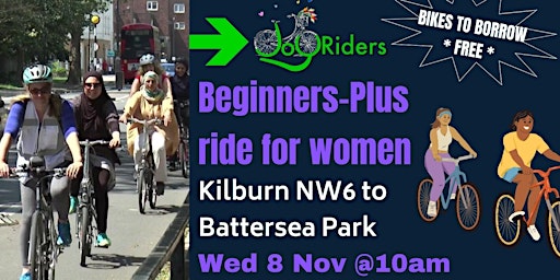 Imagen principal de JoyRiders Beginners Plus Ride: Kilburn NW6 to Battersea Park