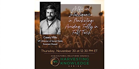 ARC Harvesting Knowledge Series: Artificial Intelligence in Marketing primary image