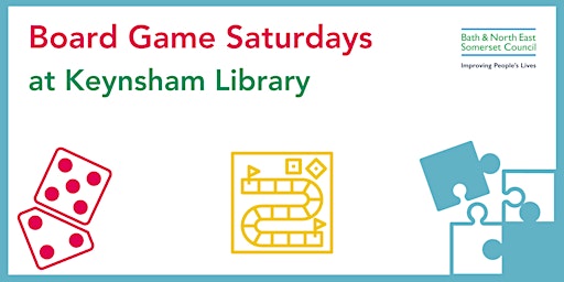 Imagem principal do evento Board Game Saturdays at Keynsham Library