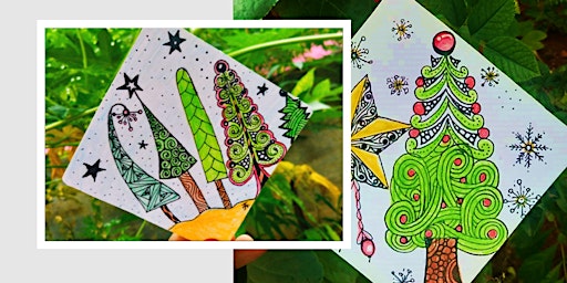 ONLINE: Creative Christmas Tangle Drawing primary image