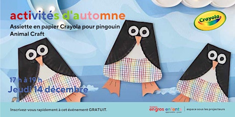 Crayola Créez vous-même - Crayola Animal en assiette de papier - Pingouin primary image