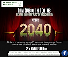 Immagine principale di Film Night At The Eco Hub - NOVEMBER 