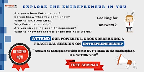 Free Seminar on Entrepreneurship primary image