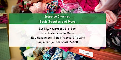 Intro to Crochet: Basic Stitches and More! primary image
