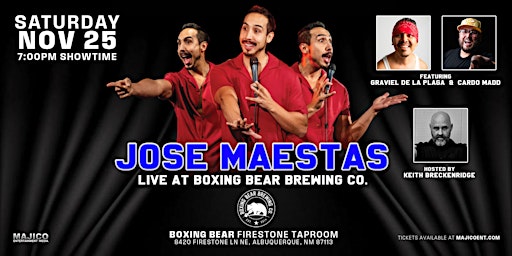 Comedy Show: Jose Maestas Live at Boxing Bear Brewing Co. primary image